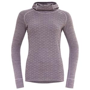 Devold  Women's Kvitegga Hoodie - Merinoshirt, grijs/roze