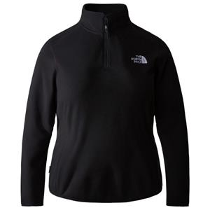 The North Face  Women's Plus 100 Glacier 1/4 Zip - Fleecetrui, zwart