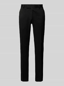 Karl Lagerfeld Slim fit pantalon met structuurmotief, model 'COSMOS'