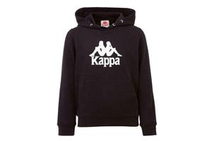 Kappa Taino kinderhoodie, voor jongens, zwart sweatshirt