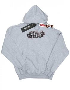 Star Wars Boys The Last Jedi Spray-logo hoodie