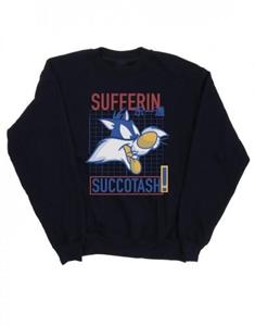 Looney Tunes Heren Sylvester Sufferin Succotash katoenen sweatshirt