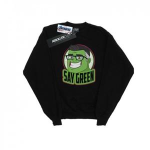 Marvel Girls Avengers Endgame Hulk Say groen sweatshirt