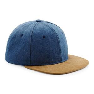 Beechfield unisex faux suède snapback-pet