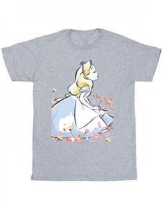 Disney jongens Alice In Wonderland schets bloemen T-shirt