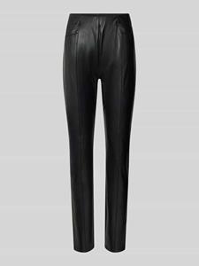 Comma Slim fit broek in leerlook