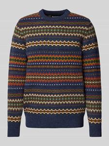 Barbour Gebreide pullover met ronde hals, model 'Case Fairisle'