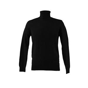 Keep Out Volledige Fisherman Basic Knitwear-sweater voor heren, zwart