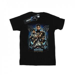 Marvel Girls Black Panther filmposter katoenen T-shirt