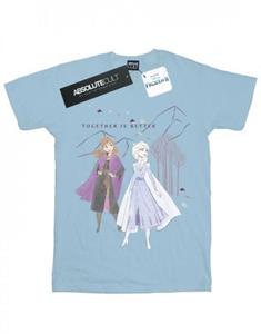 Disney Girls Frozen 2 Elsa Anna Better Together katoenen T-shirt