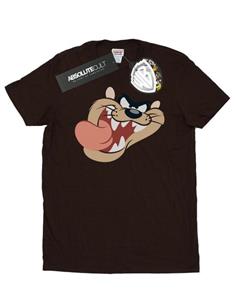 Looney Tunes Tasmanian Devil Face-katoenen T-shirt voor meisjes