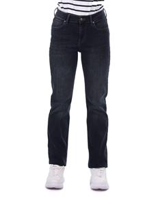 Blue White Blauw-witte jeansbroek voor dames, normale pasvorm