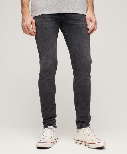 Superdry Mannen Vintage Skinny Jeans Donkergrijs