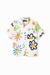 Desigual Resort shirt collage - WHITE