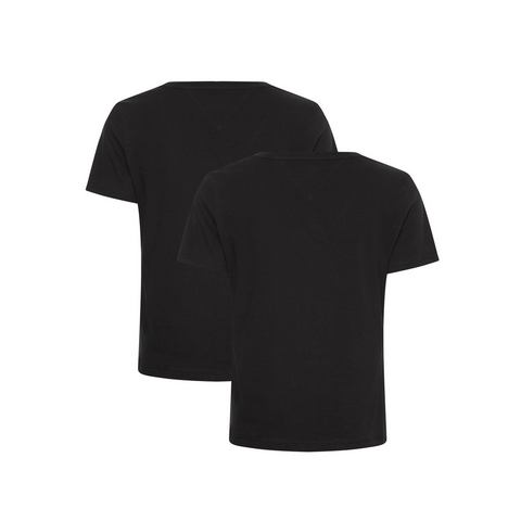 TOMMY JEANS Shirt met V-hals TJW 2PACK SLIM SOFT V NECK TEE in basic look met  merklabel (2-delig, Set van 2)