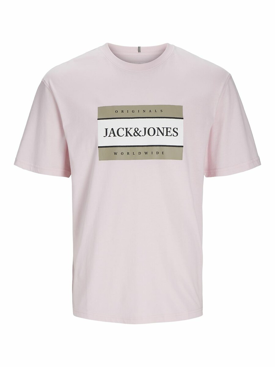 JACK&JONES Los T-shirt met ronde hals en logo
