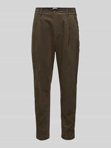 Drykorn Tapered fit pantalon met achterzakken