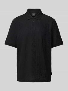 Armani Exchange Regular fit poloshirt met structuurmotief