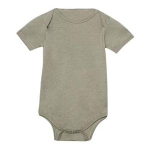 Bella + Canvas babyjersey onesie met korte mouwen