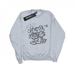 Disney Boys Mickey en Minnie Mouse Kiss Sketch Sweatshirt