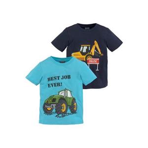 KIDSWORLD T-shirt BEST JOB EVER! (Set van 2)