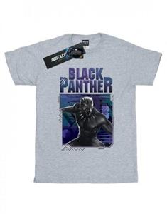 Marvel katoenen T-shirt met Black Panther Tech-badge voor meisjes