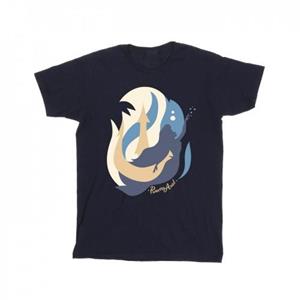 Disney meisjes de kleine zeemeermin kleur silhouetten katoenen T-shirt