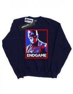 Marvel Girls Avengers Endgame Captain America Poster-sweatshirt