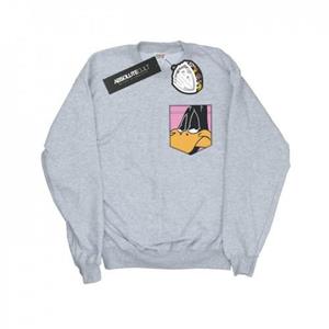 Looney Tunes meisjes Daffy Duck Face sweatshirt met nepzak