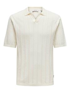 Only and Sons Onslucas Reg 12 Ss Crochet Polo Kni: