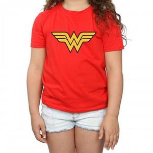 Wonder Woman katoenen T-shirt met logo voor meisjes