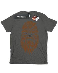 Star Wars meisjes Chewbacca tekst hoofd katoenen T-shirt