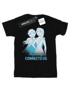 Disney Girls Frozen 2 Elsa en Anna The Journey Connects Us katoenen T-shirt