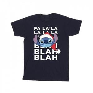 Disney meisjes Lilo en Stitch kerst Blah Blah Blah katoenen T-shirt