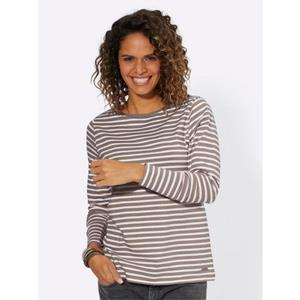 Casual Looks Shirt met lange mouwen Gestreept shirt (1-delig)