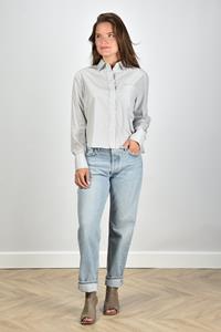 Agolde high-rise jeans 90s met rechte pijpen blauw