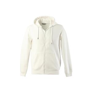 Keep Out Herensweatshirt met capuchon en zak met rits, wit