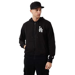 New era MLB League Los Angeles Dodgers Essential Zip Hoodie, Mens black Sweatshirt