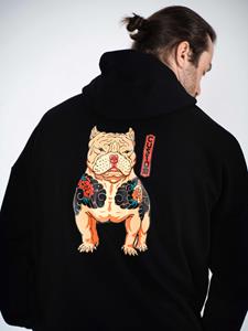 Custom Wear Худи оверсайз  без начеса Yakyza Dog черное