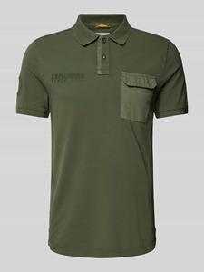 Camel active Poloshirt met labelstitching