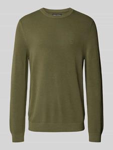 Marc O'Polo Gebreide pullover met labelstitching