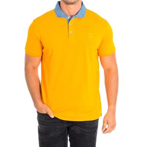 U.S. Polo Assn. DESM Polo met korte mouwen en contrasterende reverskraag 61460 man