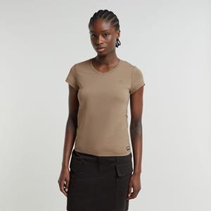 G-Star RAW Eyben Slim V-Neck Top 2.0 - Beige - Dames