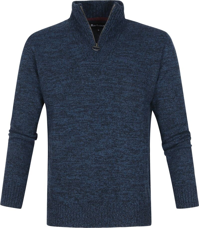 Barbour Half Zip Trui Lamswol Donkerblauw