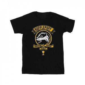 Harry Potter meisjes Huffelpuf Toon Crest katoenen T-shirt