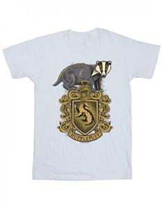 Harry Potter meisjes Huffelpuf Sketch Crest katoenen T-shirt