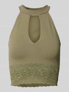 Korte top met halter