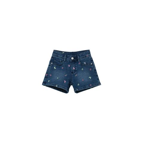 S.Oliver RED LABEL Junior Jeansshort met bloemborduursel