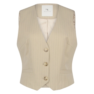 Nukus Fw24184 9 carrera gilet stripe sand