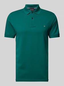 Christian Berg Men Poloshirt met labeldetail